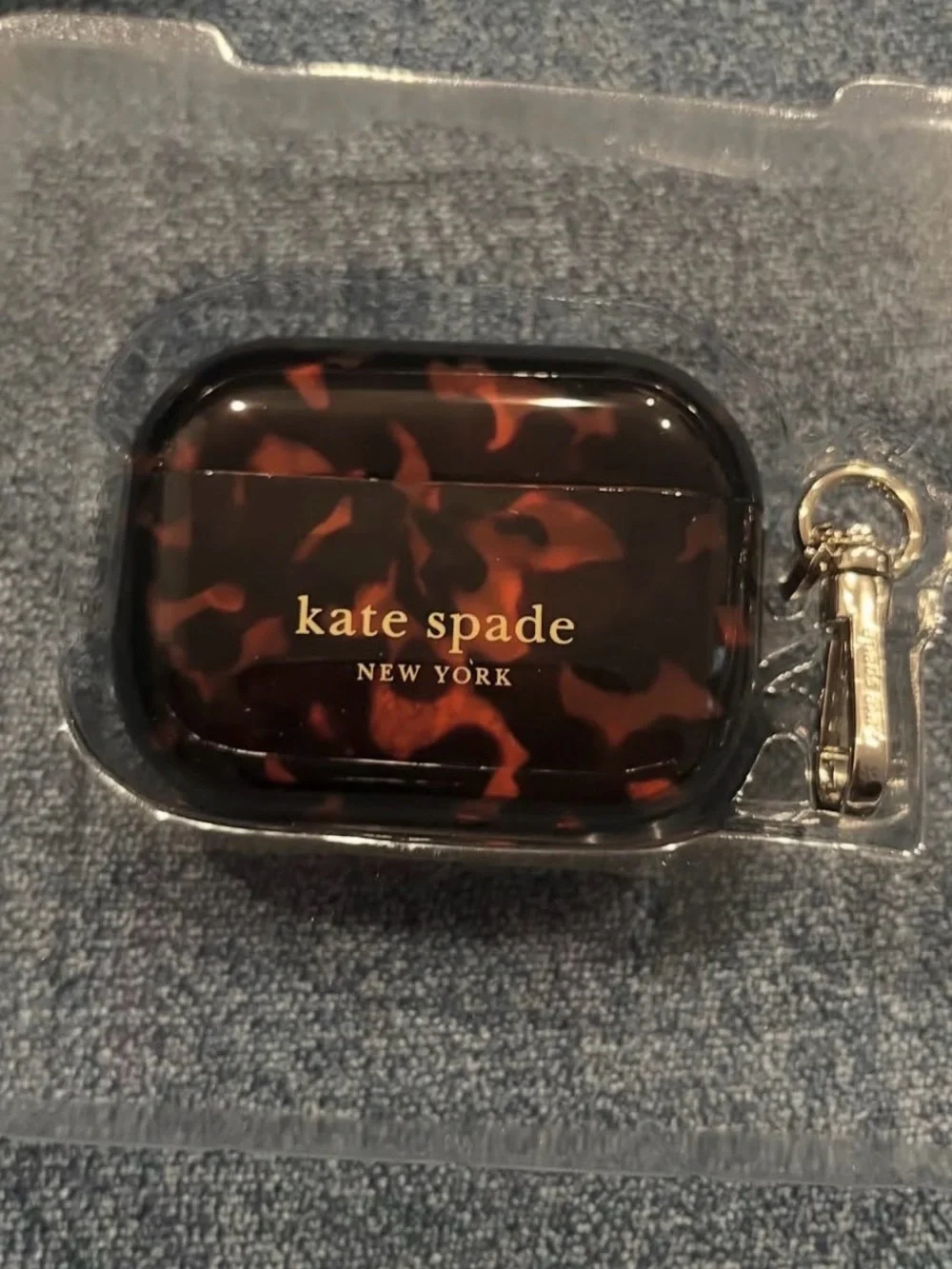 kate spade Tortoiseshell Pattern AirPods Pro 1st/2nd generation Case  - Brown &
